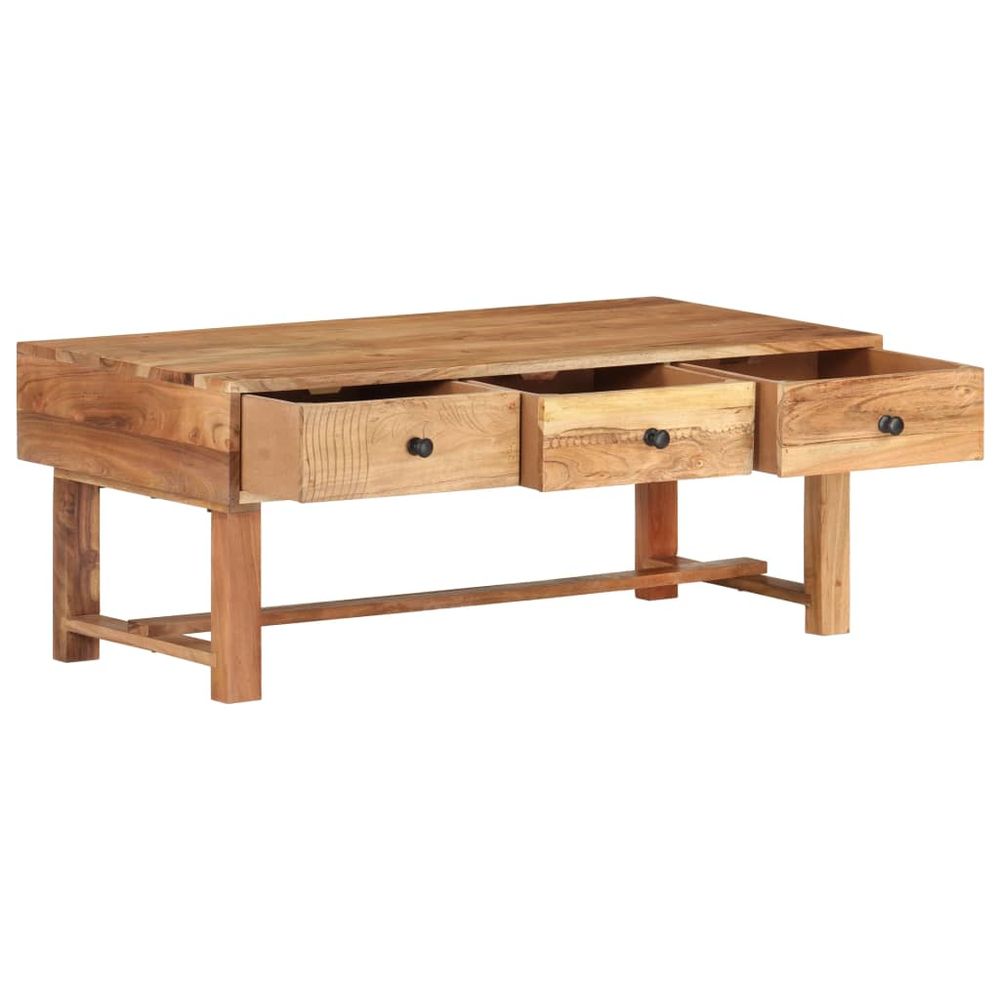 Coffee Table 100x50x40 cm Solid Acacia Wood S069807629