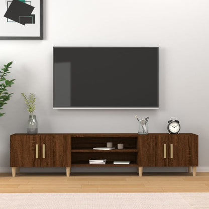 vidaXL TV Cabinet White 180x31.5x40 cm Engineered Wood S0671161766