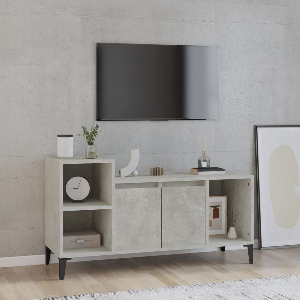 vidaXL TV Cabinet White 100x35x55 cm Engineered Wood S0671093658