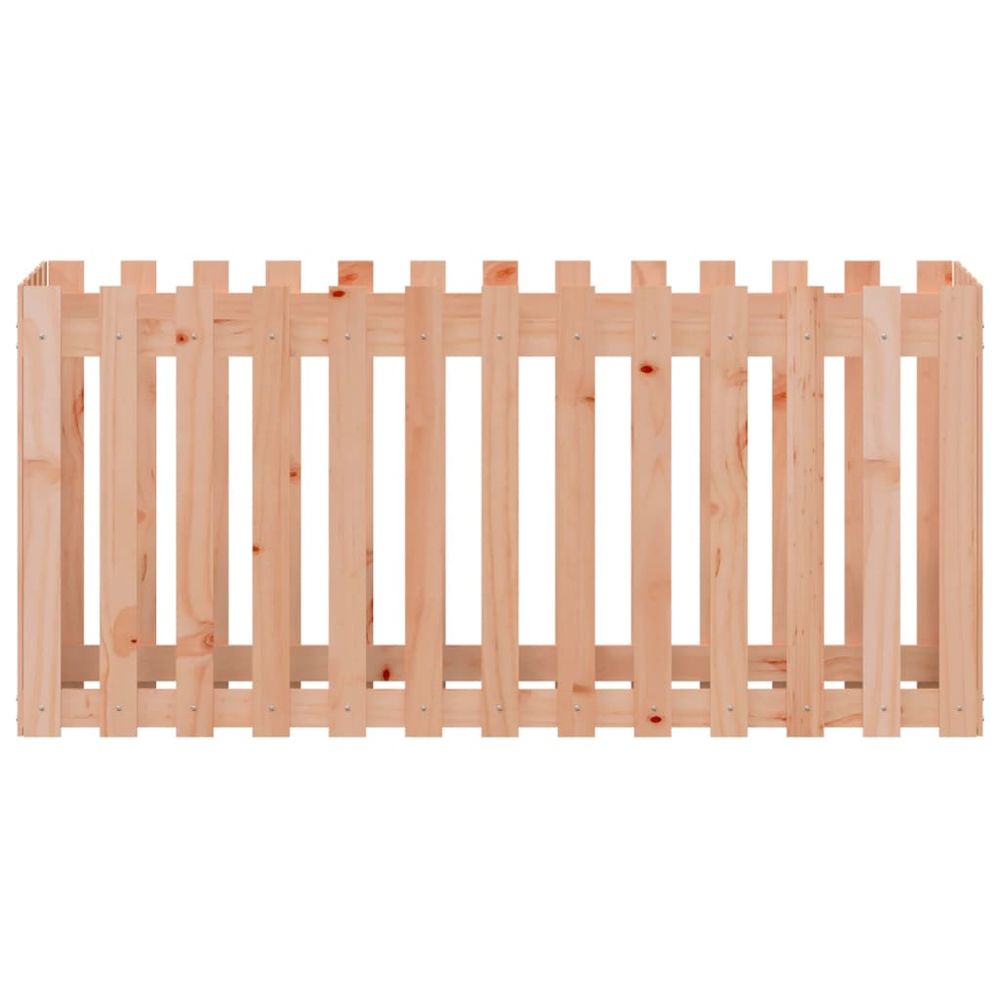 Garden Raised Bed with Fence Design 150x50x70 cm Solid Wood Douglas S0671368395