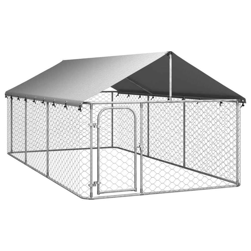 Outdoor Dog Kennel with Roof 100x100x150 cm to 600 x 300 x 150 cm V067939993