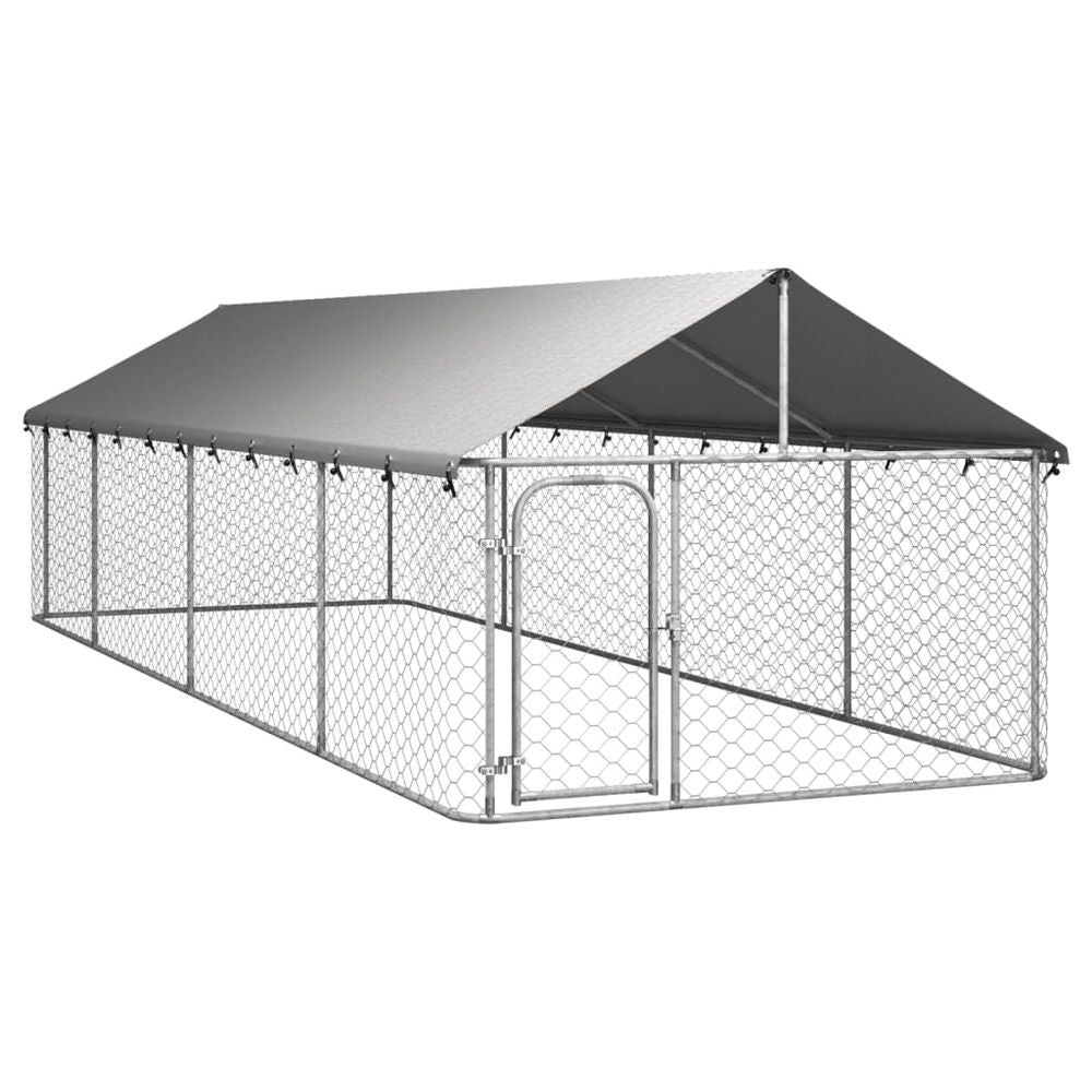 Outdoor Dog Kennel with Roof 100x100x150 cm to 600 x 300 x 150 cm V067939998