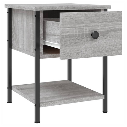 vidaXL Bedside Table Grey Sonoma 34x35.5x45 cm Engineered Wood S0671253918