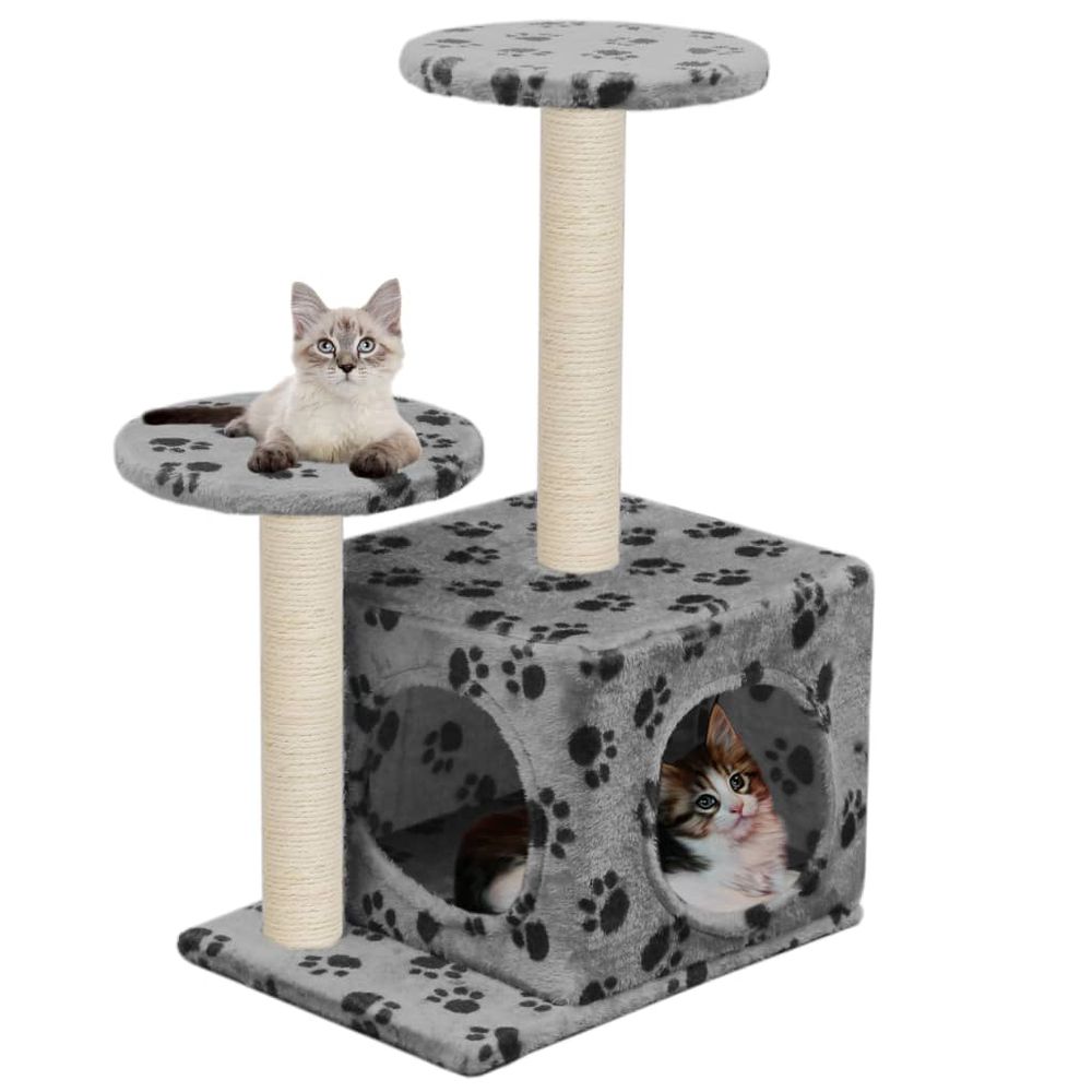 Cat Tree with Sisal Scratching Posts 60 cm S069789350