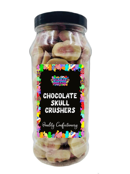 Strawberry & Cream Flavoured Skull Crushers Retro Sweets Gift Jar