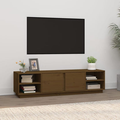 vidaXL TV Cabinet 156x40x40 cm Solid Wood Pine V0671394675