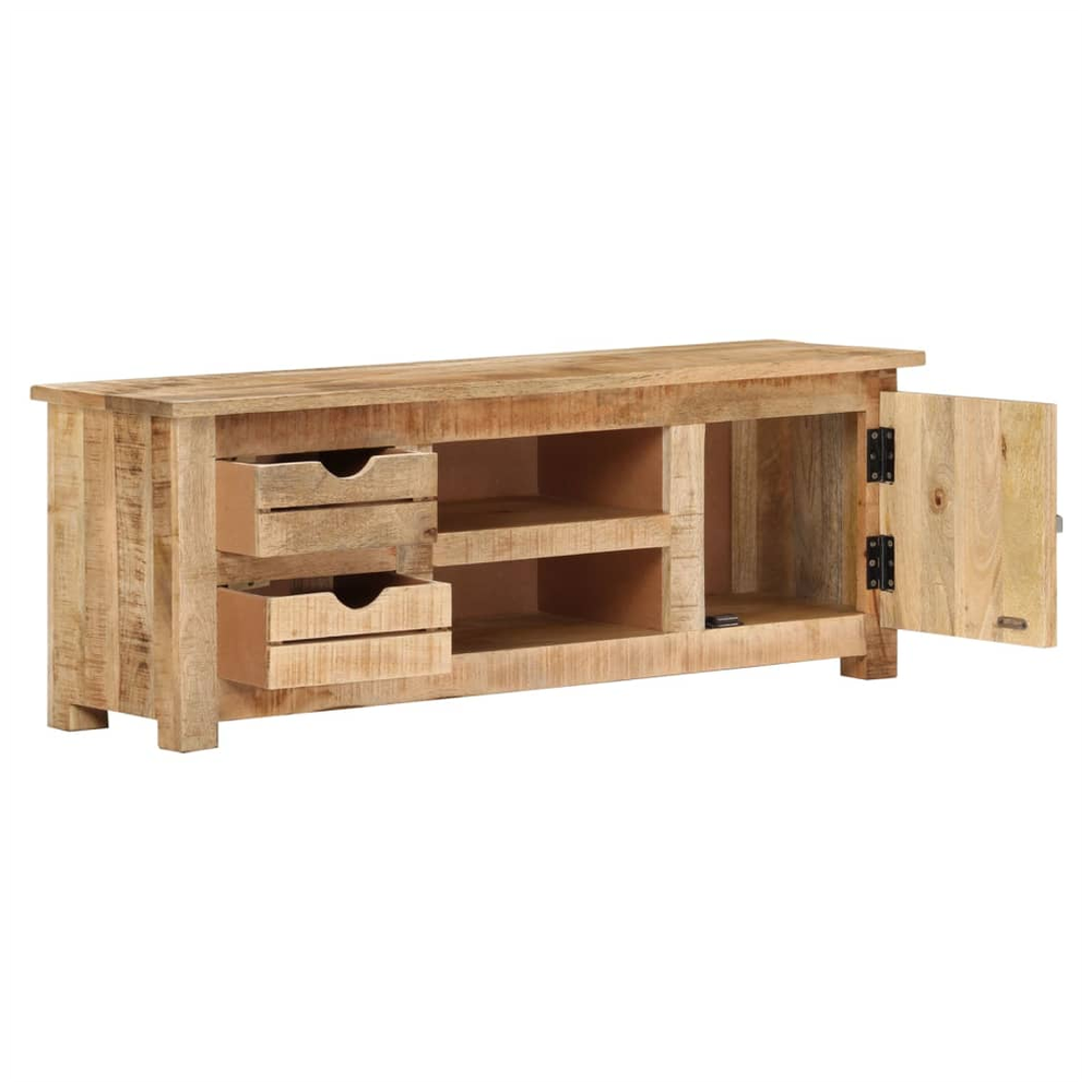 TV Cabinet 110x30x40 cm Rough Mango Wood S0671172281