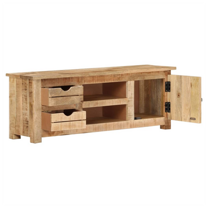 TV Cabinet 110x30x40 cm Rough Mango Wood S0671172281