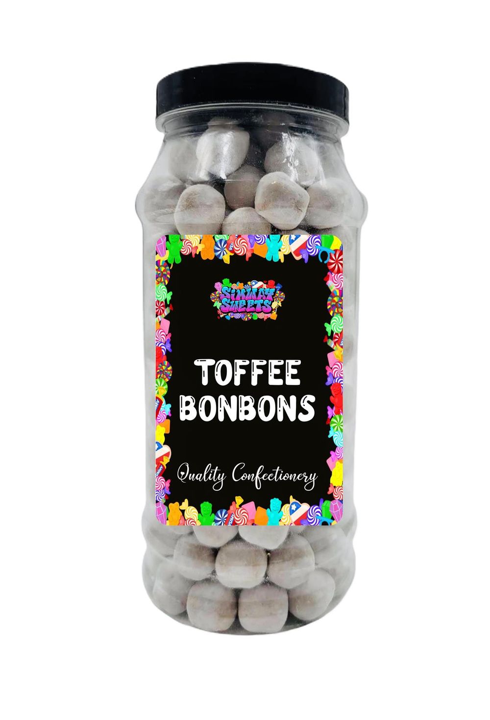 Toffee Flavour BonBons Retro Sweets Bon Bons Gift Jar