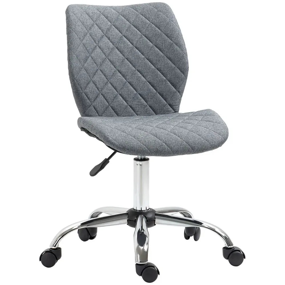 Ergonomic Mid Back Office Chair 360 Swivel Height Adjustable Home Office Grey S0671097206