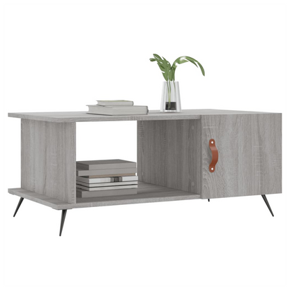 vidaXL Coffee Table Grey Sonoma 90x50x40 cm Engineered Wood S0671256860