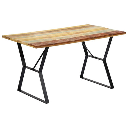 vidaXL Dining Table 180x90x76 cm Solid Reclaimed Wood V0671367305