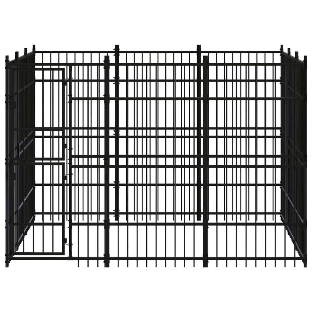 Outdoor Dog Kennel Steel 8.29 m� V067940962