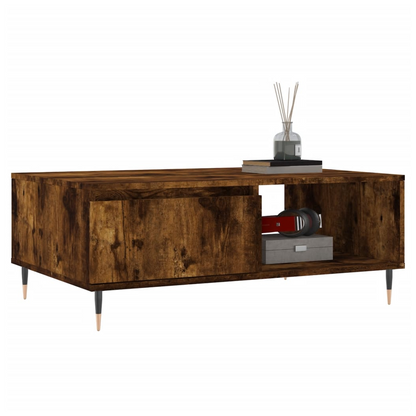 vidaXL Coffee Table Smoked Oak 90x60x35 cm Engineered Wood S0671257249