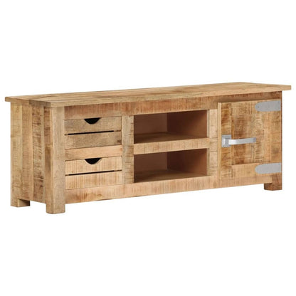 TV Cabinet 110x30x40 cm Rough Mango Wood S0671172281