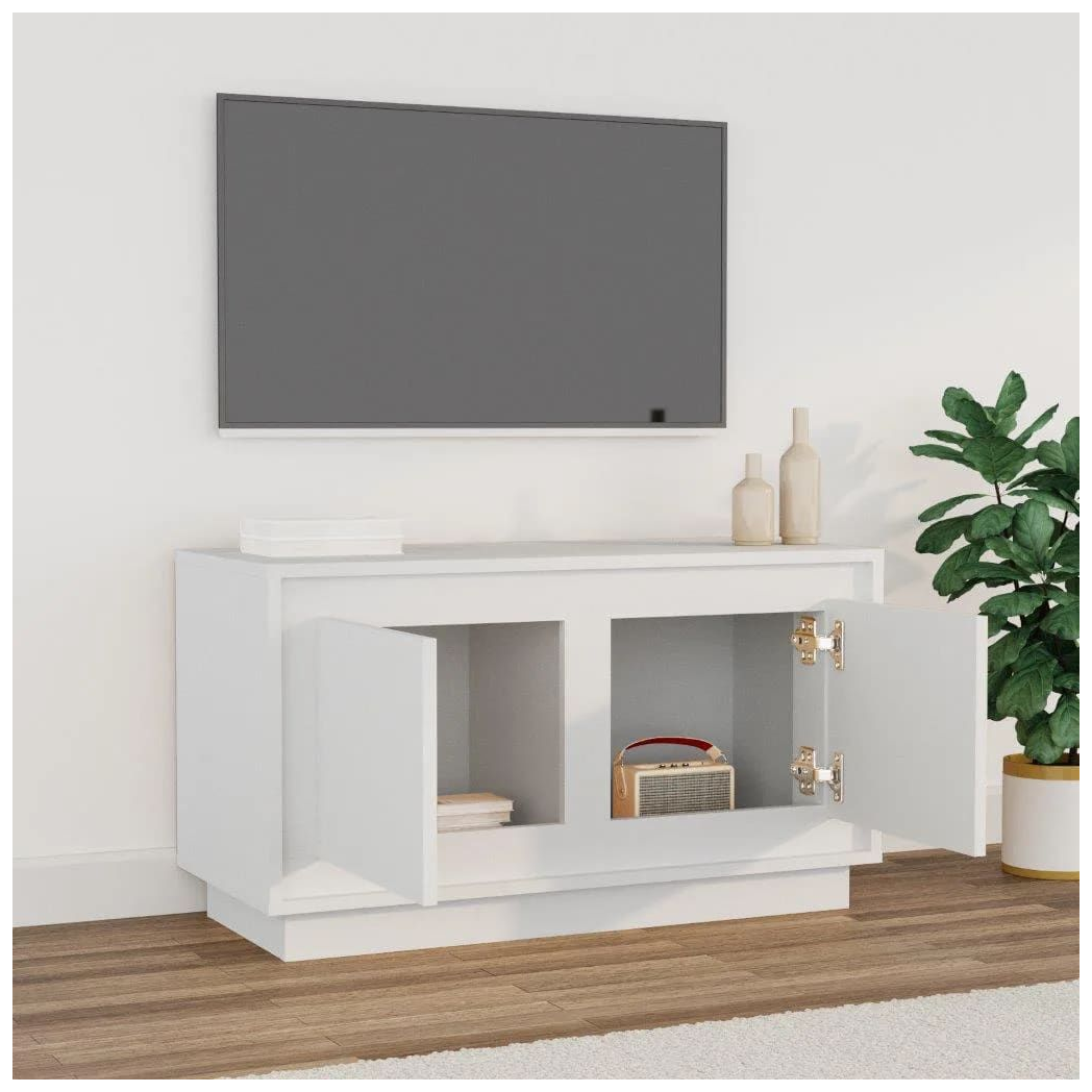 vidaXL TV Cabinet White 80x35x45 cm Engineered Wood S0671162258