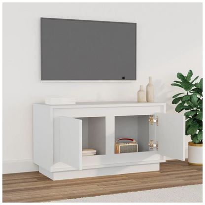 vidaXL TV Cabinet White 80x35x45 cm Engineered Wood S0671162258