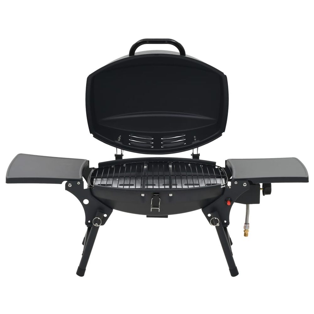 Portable Gas BBQ Grill with Cooking Zone Black S069863460