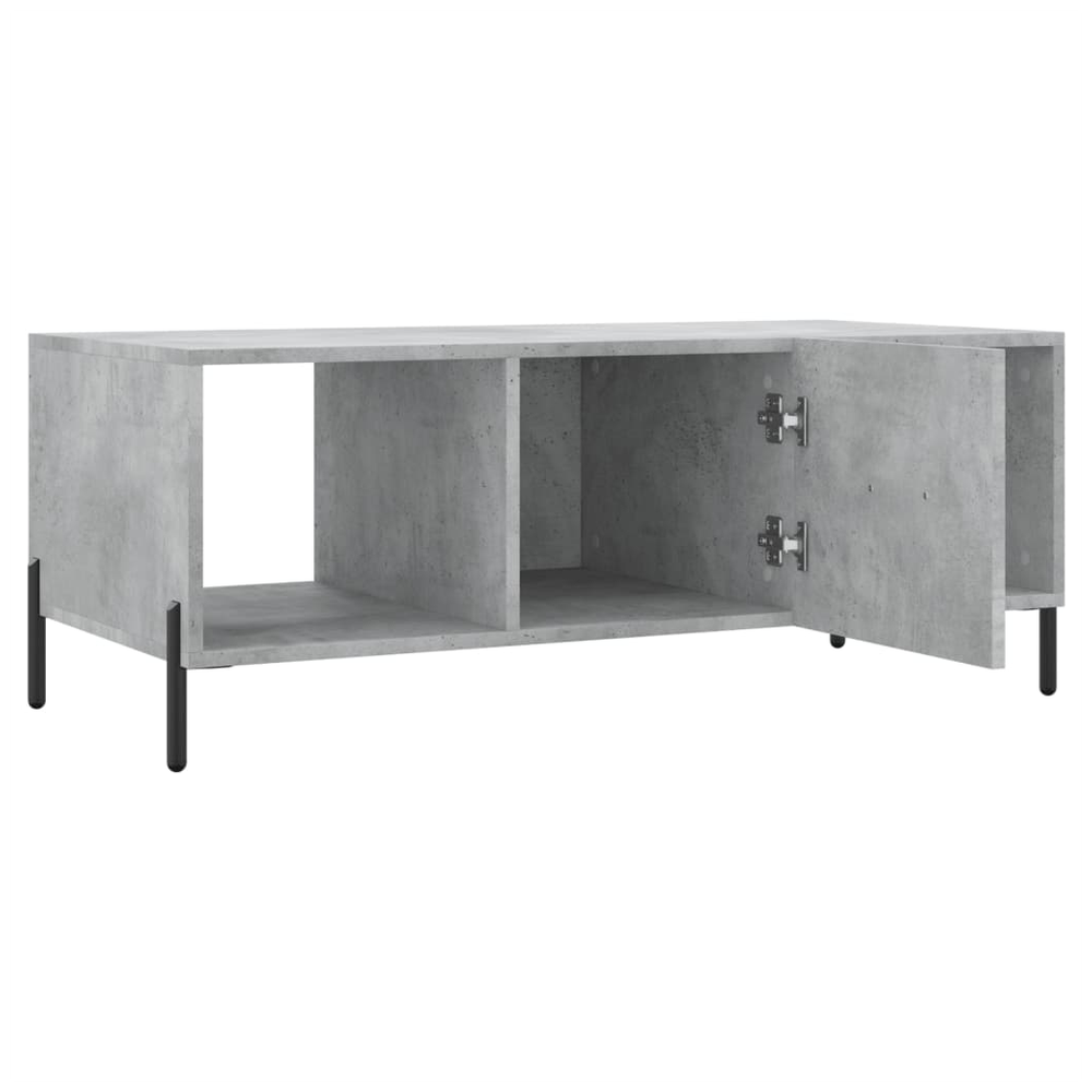 vidaXL Coffee Table Concrete Grey 102x50x40 cm Engineered Wood S0671256847