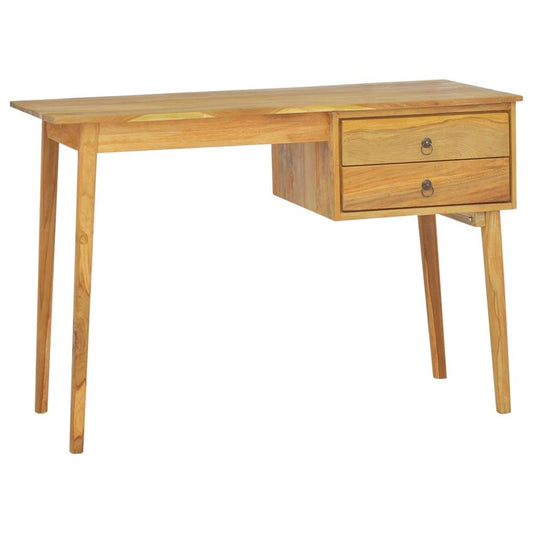 Desk with 2 Drawers 110x52x75 cm Solid Wood Teak S0671018991