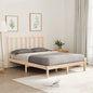 vidaXL Bed Frame Grey Solid Wood 180x200 cm Super King Size S0671026124