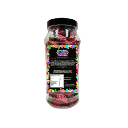 Strawberry Liquorice Slices Retro Sweets Gift Jar