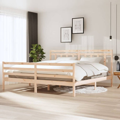 Bed Frame Solid Wood 75x190 cm to 200 x 200 cm S0671016829