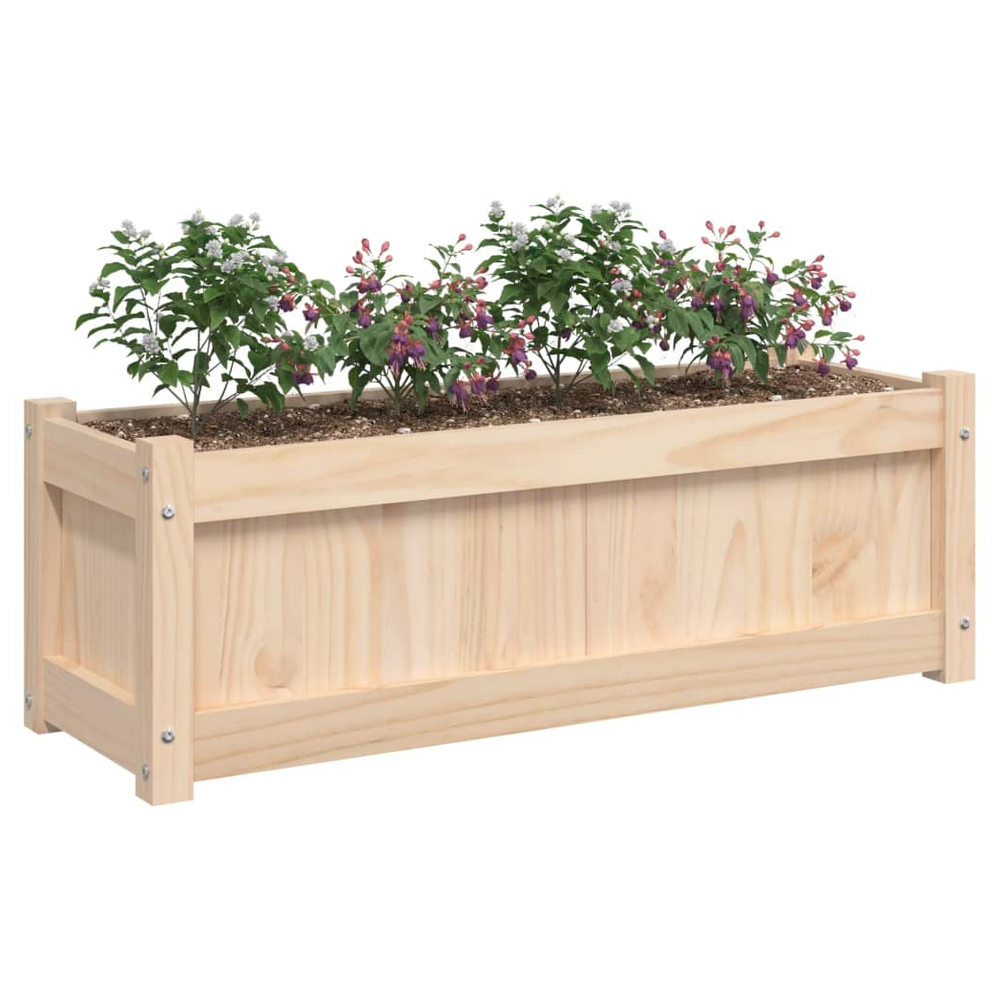 vidaXL Garden Planters 2 pcs Solid Wood Pine S0671383052