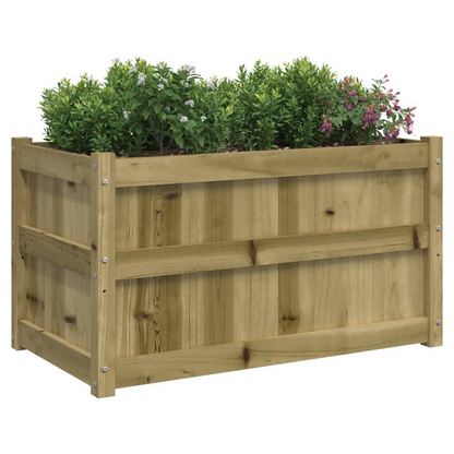 vidaXL Garden Planter 90x50x50 cm Impregnated Wood Pine S0671383047