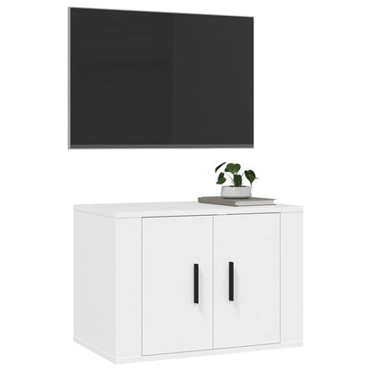 vidaXL Wall Mounted TV Cabinet White 57x34.5x40 cm V0671394827