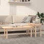 2 Piece Coffee Table Set Solid Wood Pine S0671160198