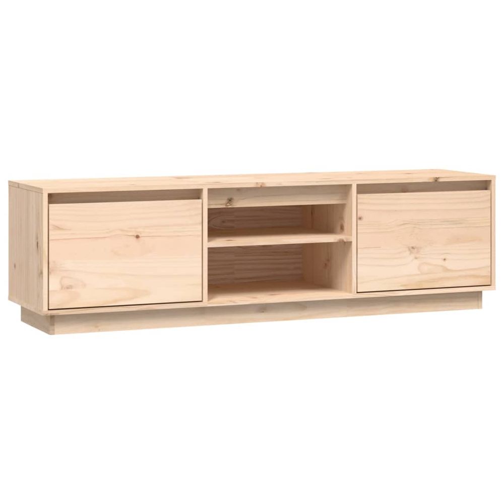 vidaXL TV Cabinet 140x35x40 cm Solid Wood Pine V0671393274