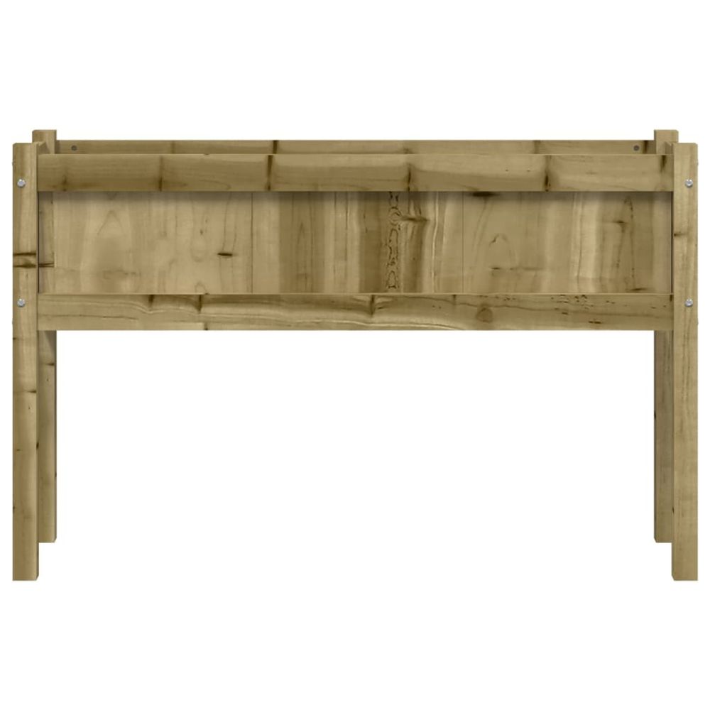 vidaXL Garden Planter with Legs 110x31x70 cm Impregnated Wood Pine S0671387892