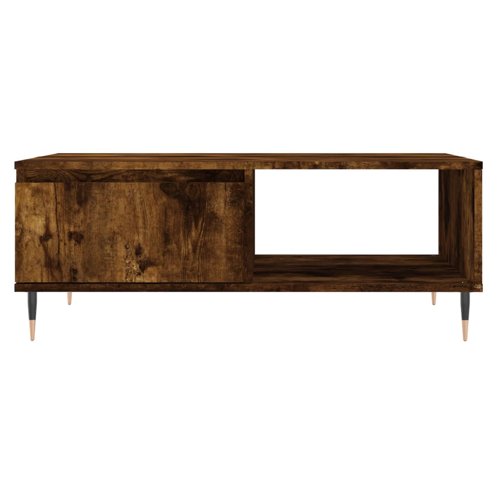 vidaXL Coffee Table Smoked Oak 90x60x35 cm Engineered Wood S0671257249