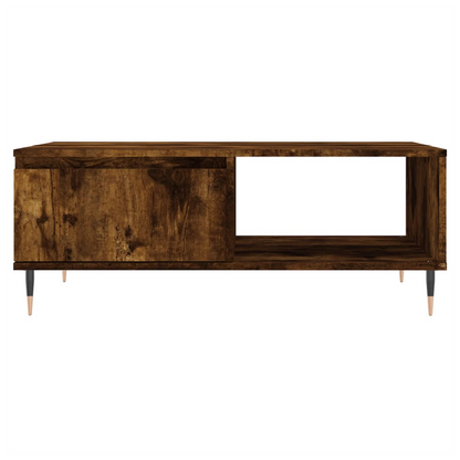 vidaXL Coffee Table Smoked Oak 90x60x35 cm Engineered Wood S0671257249