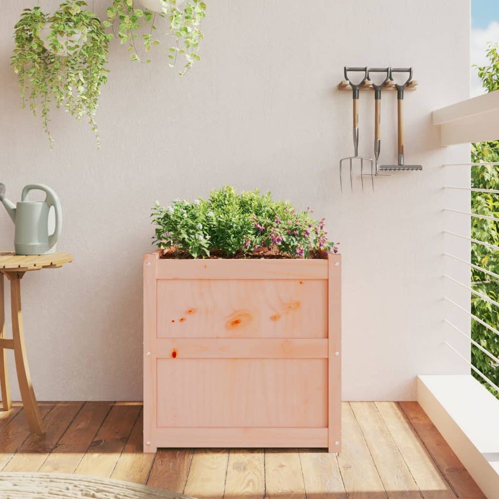 vidaXL Garden Planter 60x60x60 cm Solid Wood Douglas S0671386043