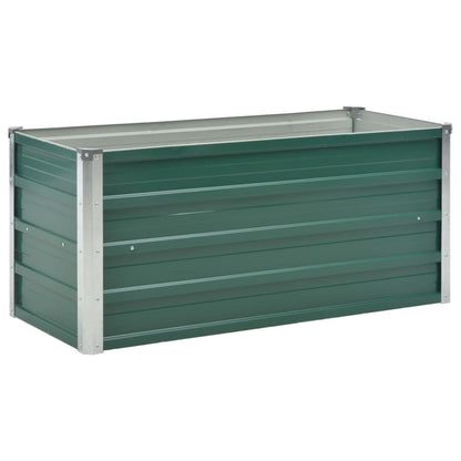 Raised Garden Bed 160x80x77 cm Galvanised Steel Green V069820186