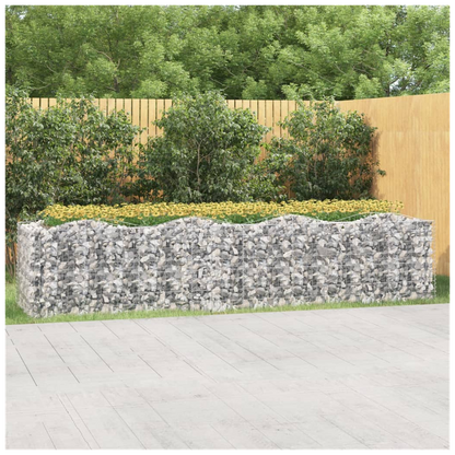 Arched Gabion Raised Bed 400x100x100 cm Galvanised Iron S0671166171