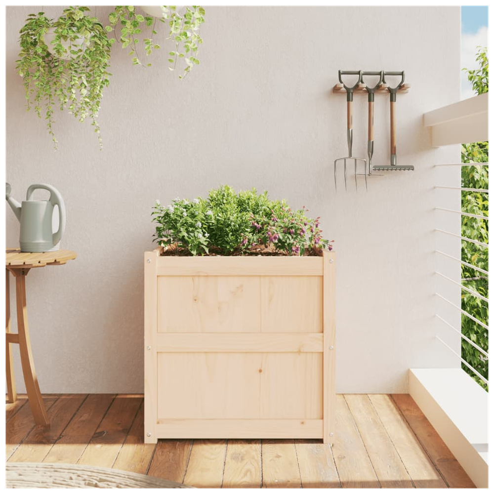 vidaXL Garden Planter 60x60x60 cm Solid Wood Pine S0671384734