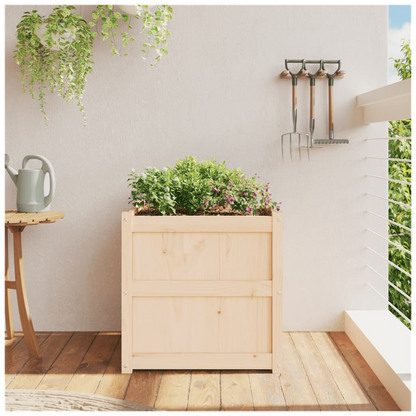 vidaXL Garden Planter 60x60x60 cm Solid Wood Pine S0671384734