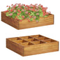 Herb Garden Raised Bed Solid Acacia Wood 60x60x15 cm S069811378