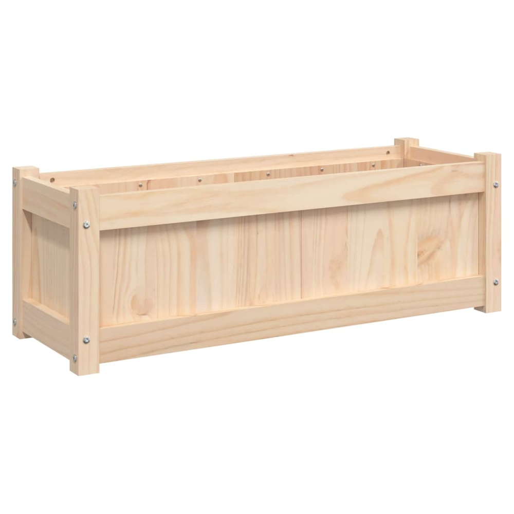 vidaXL Garden Planter 90x31x31 cm Solid Wood Pine S0671383097