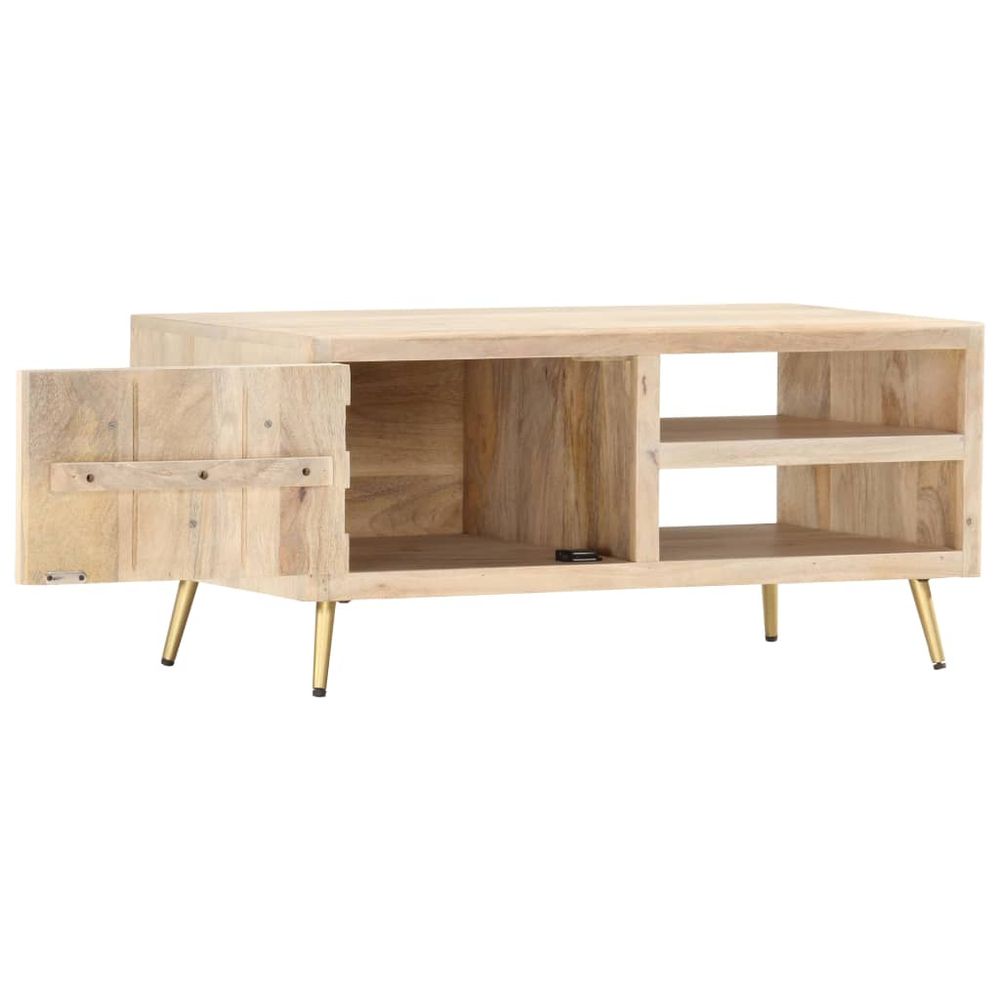 vidaXL Coffee Table 90x45x40 cm Solid Mango Wood S0671168891