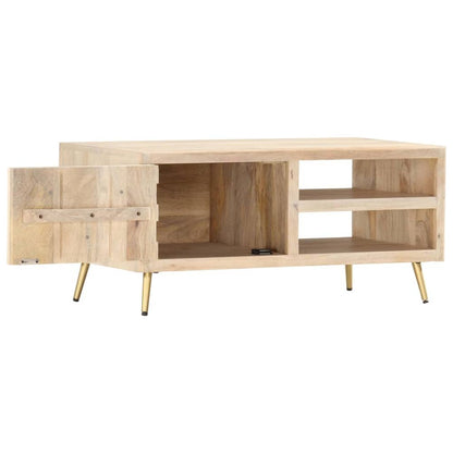 vidaXL Coffee Table 90x45x40 cm Solid Mango Wood S0671168891