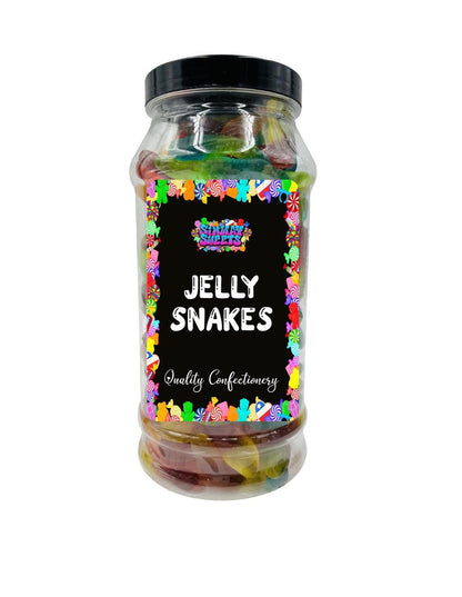 Jelly Snakes Jellies Gummy Animal Shaped Sweets Retro Sweets Gift Jar