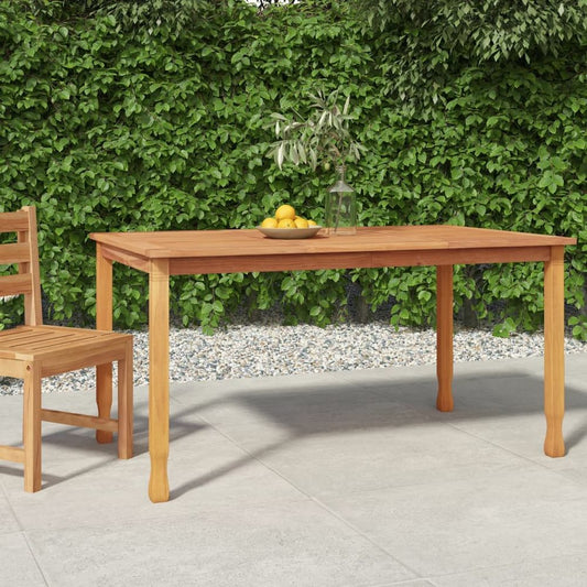 Garden Dining Table 150x90x75 cm Solid Wood Teak S0671174208