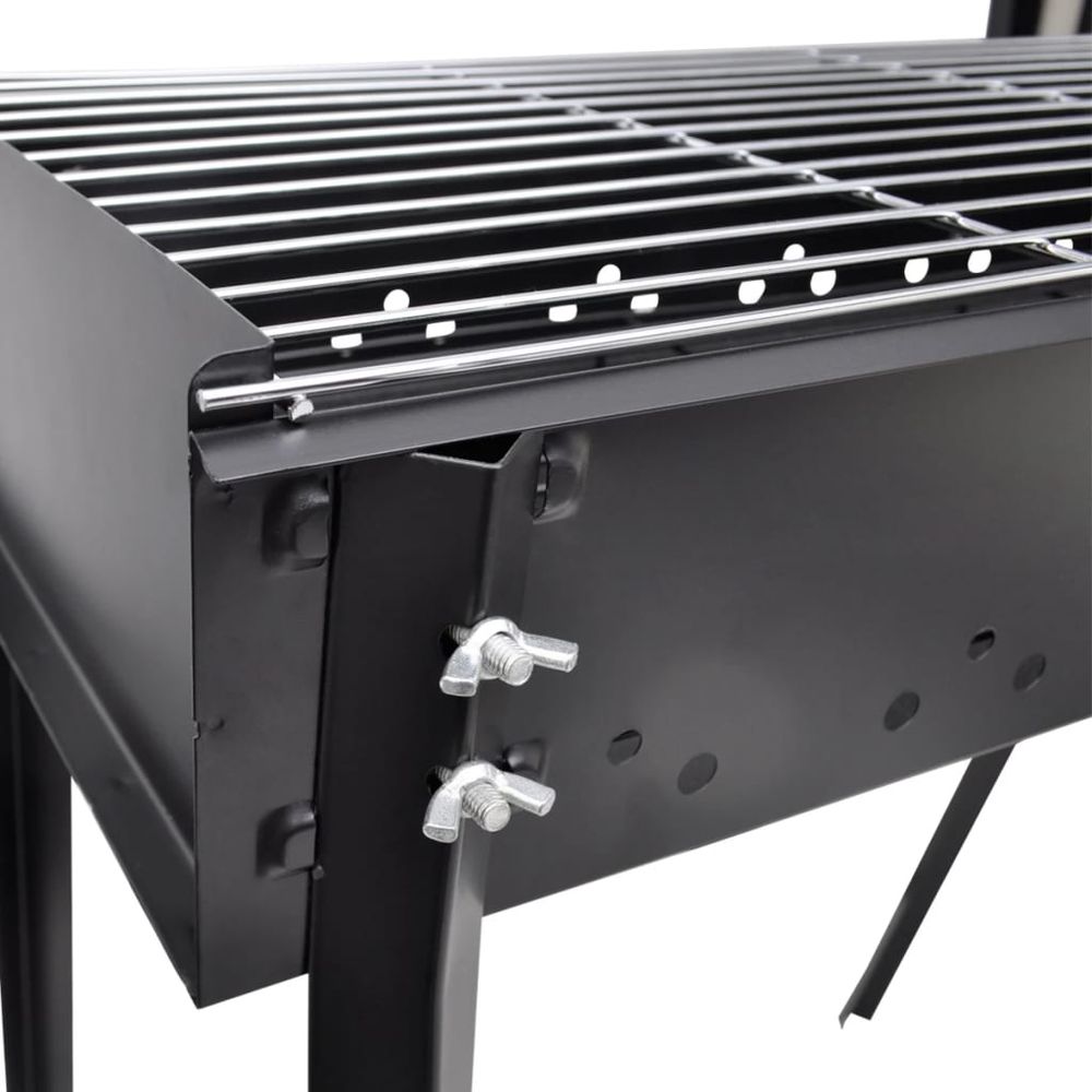 BBQ Stand Charcoal Barbecue Square 75 x 28 cm S069809760