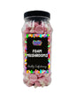 Pink N White Mini Foam Mushroom Shaped Sweets Gummy Retro Sweets Gift Jar