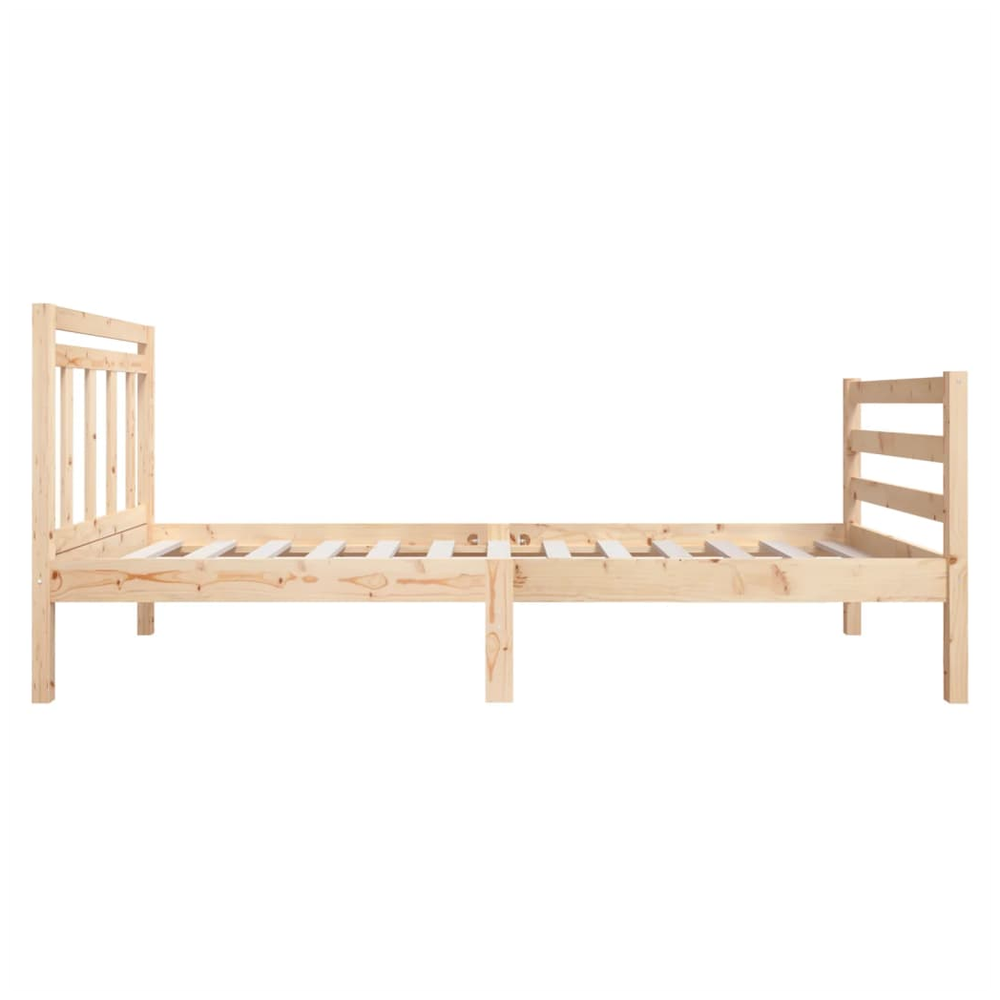 Bed Frame Solid Wood 75x190 cm to 200 x 200 cm V067942745