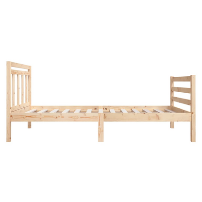 Bed Frame Solid Wood 75x190 cm to 200 x 200 cm V067942745